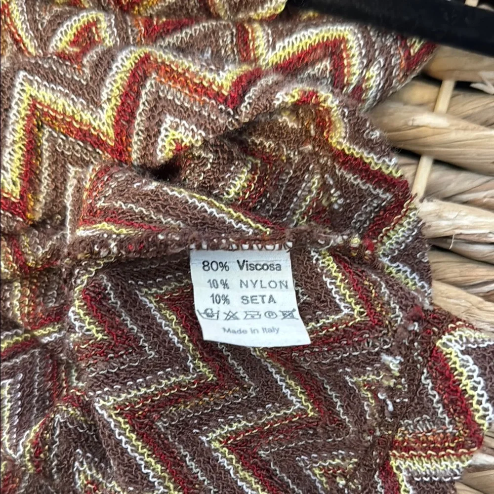 Vintage Saint Florent Chevron Pattern Sleeveless Top - Picture 5 of 6